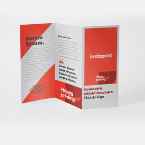 Trípticos tamaño A4 abierto 135 gr estucado