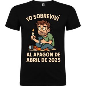 Camiseta sobreviví al apagón