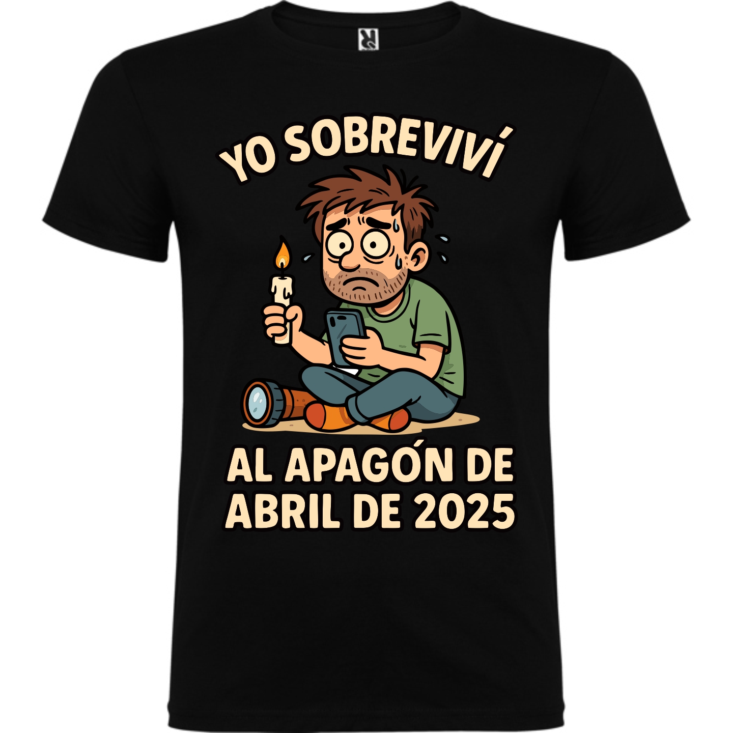 Camiseta sobreviví al apagón